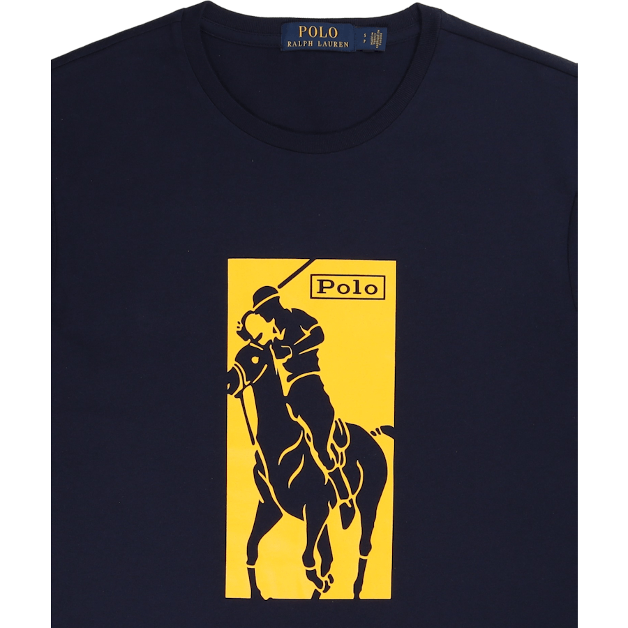 Custom Slim Fit Big Pony Logo T-Shirt Cruise Navy