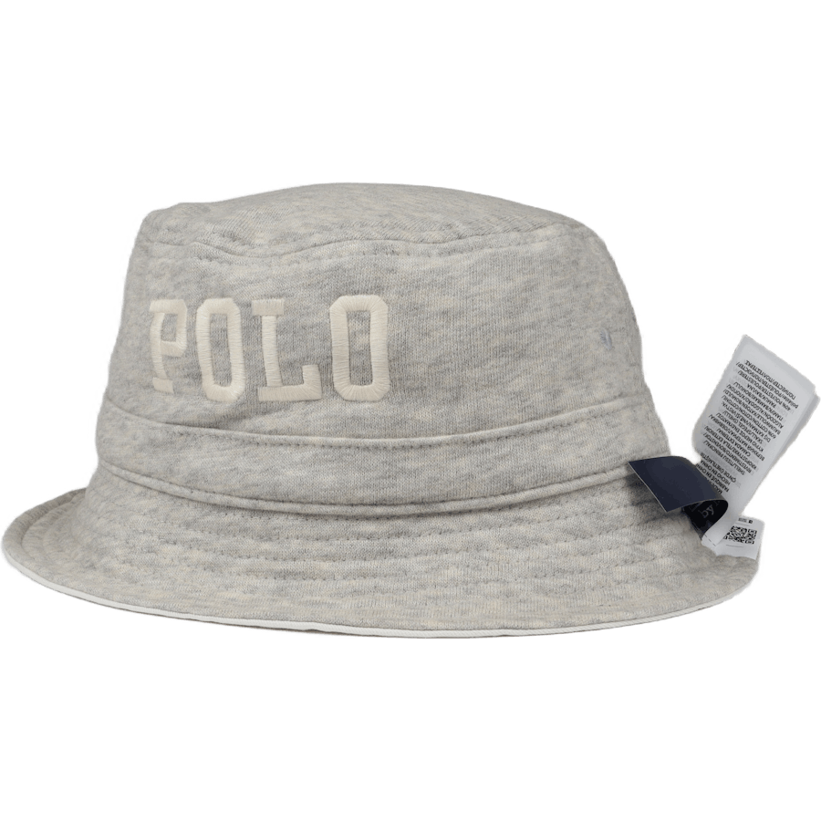 Cappello a secchiello reversibile in pile e twill Lght Sprt Hthr/Deckwash Bianco