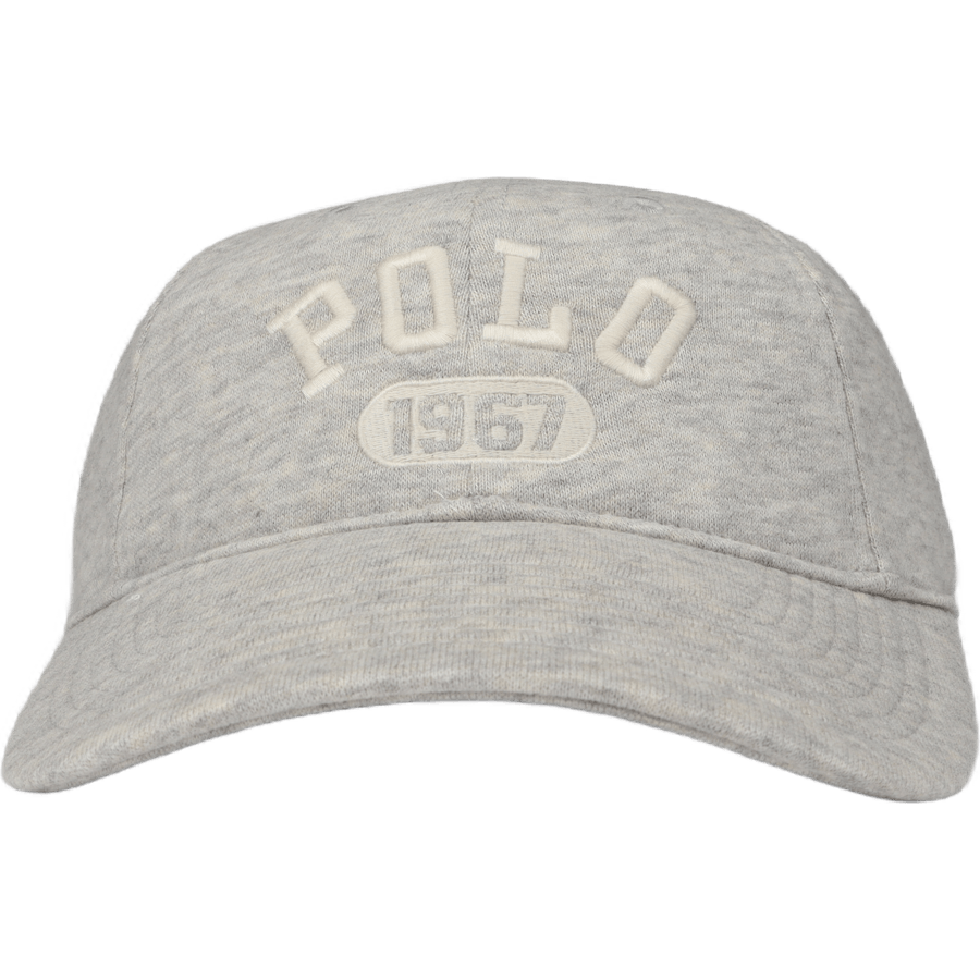 Logo Fleece Fitted Ball Cap Light Sport Heather