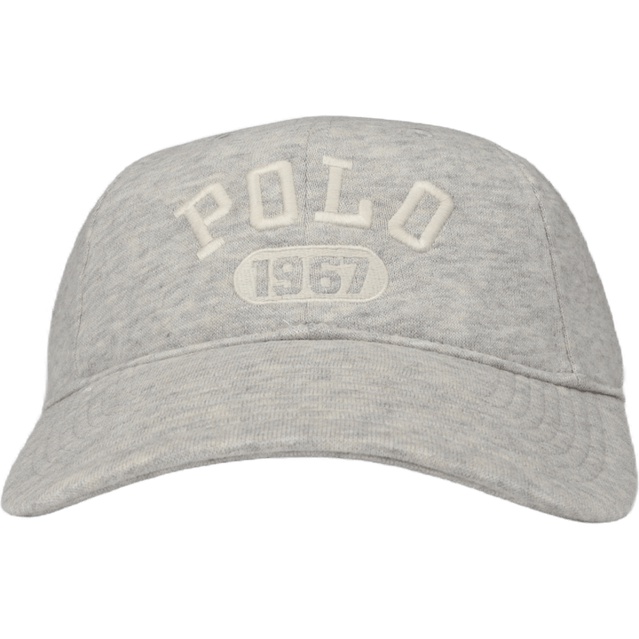 Logo Fleece Fitted Ball Cap Light Sport Heather