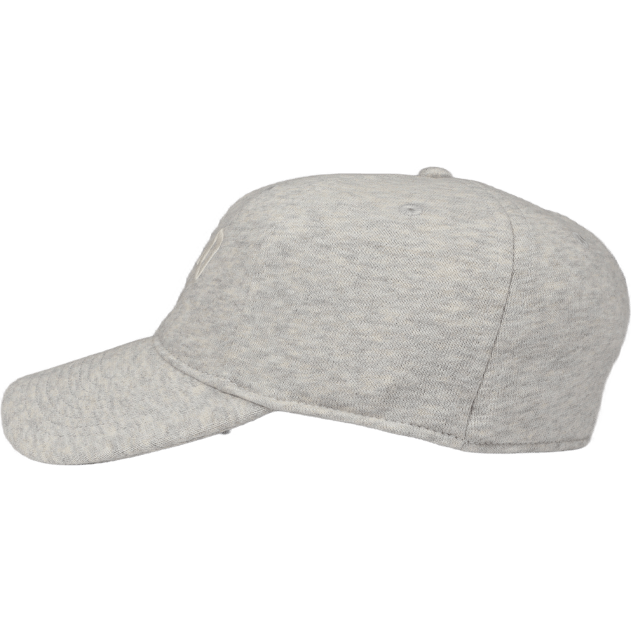 Logo Fleece Fitted Ball Cap Light Sport Heather