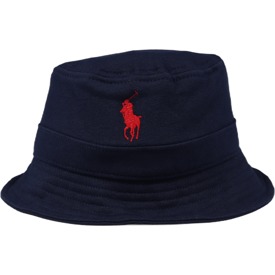 Bucket Hat i bomullsblandad fleece Cruise Navy