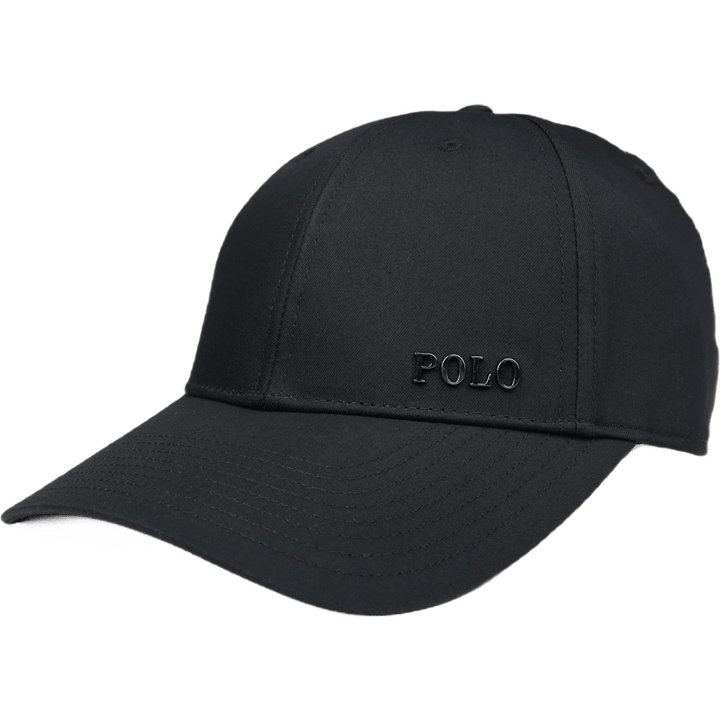 Logo-Plaque Ball Cap Polo Black