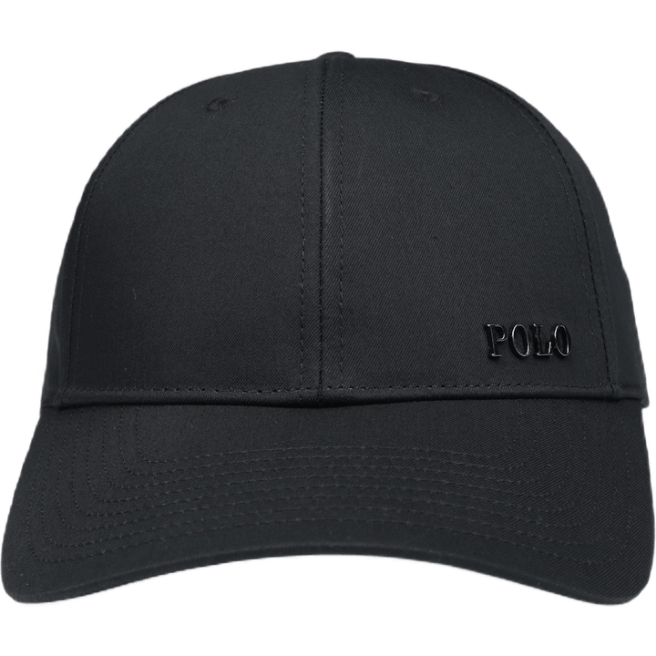 Logo-Plaque Ball Cap Polo Black