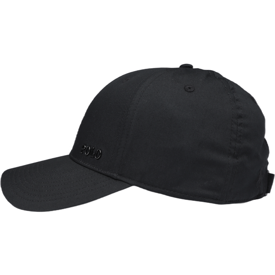 Logo-Plaque Ball Cap Polo Black