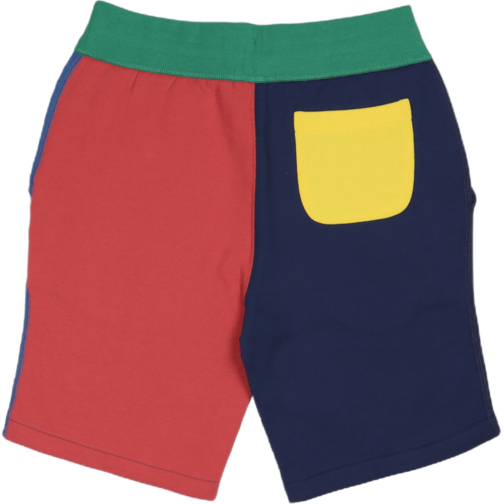 Die RL Fleece Color-Blocked Short Light Navy Multi