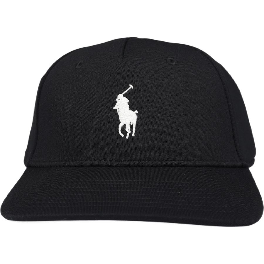 Double-Knit Jacquard Ball Cap Polo Black