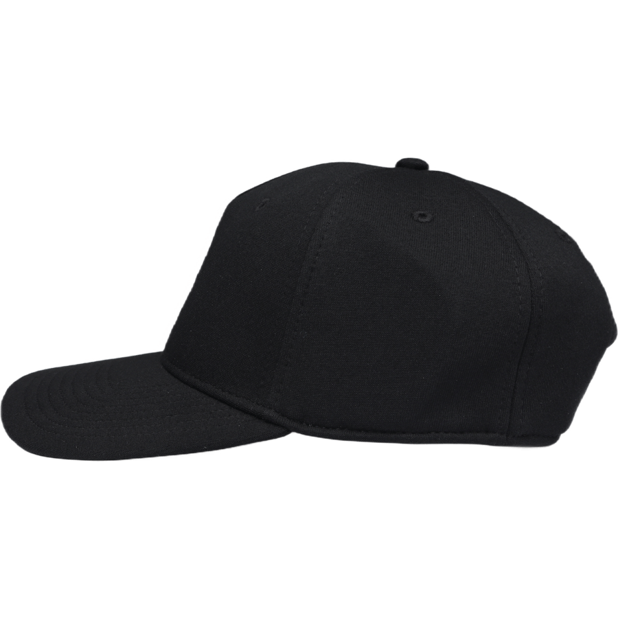 Double-Knit Jacquard Ball Cap Polo Black