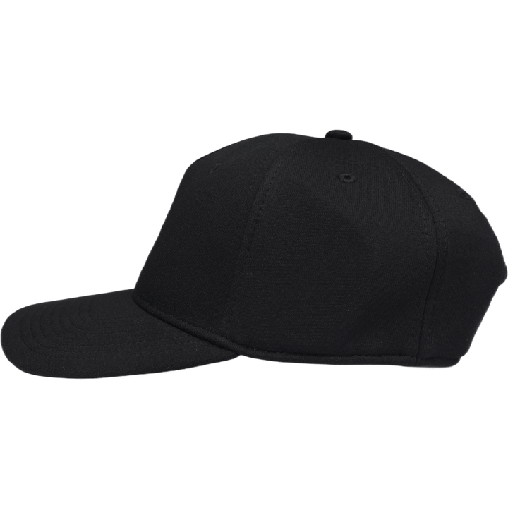 Double-Knit Jacquard Ball Cap Polo Black