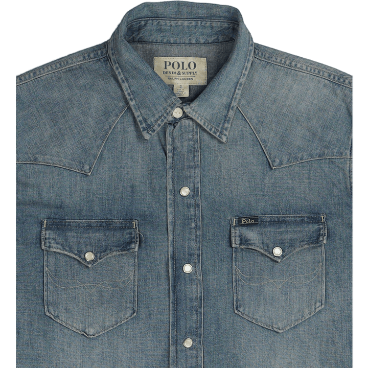 Slub Denim Western Shirt Rl Western