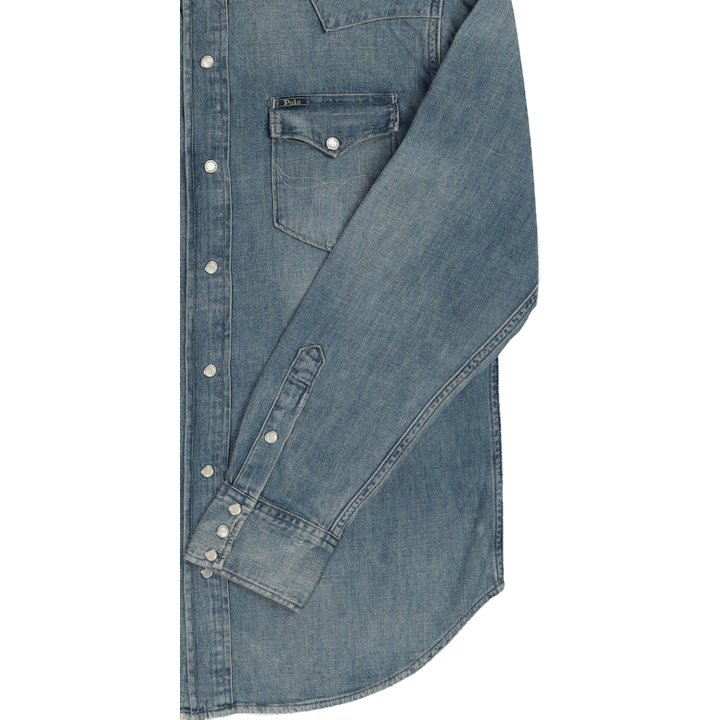 Slub Denim Western Shirt Rl Western
