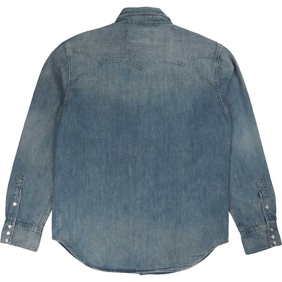 Slub Denim Western Shirt Rl Western