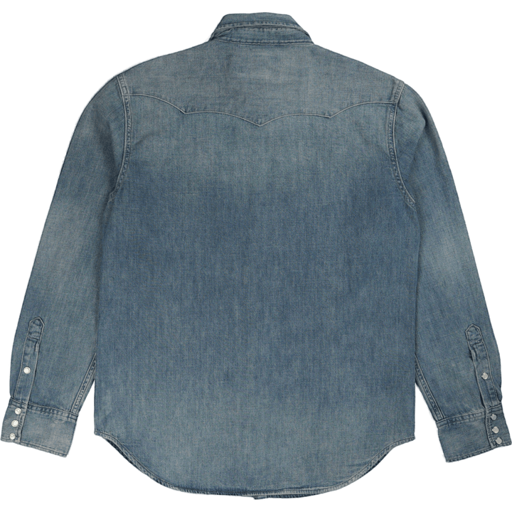 Slub Denim Western Shirt Rl Western