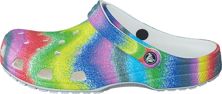 Classic Spray Dye Clog White/multi