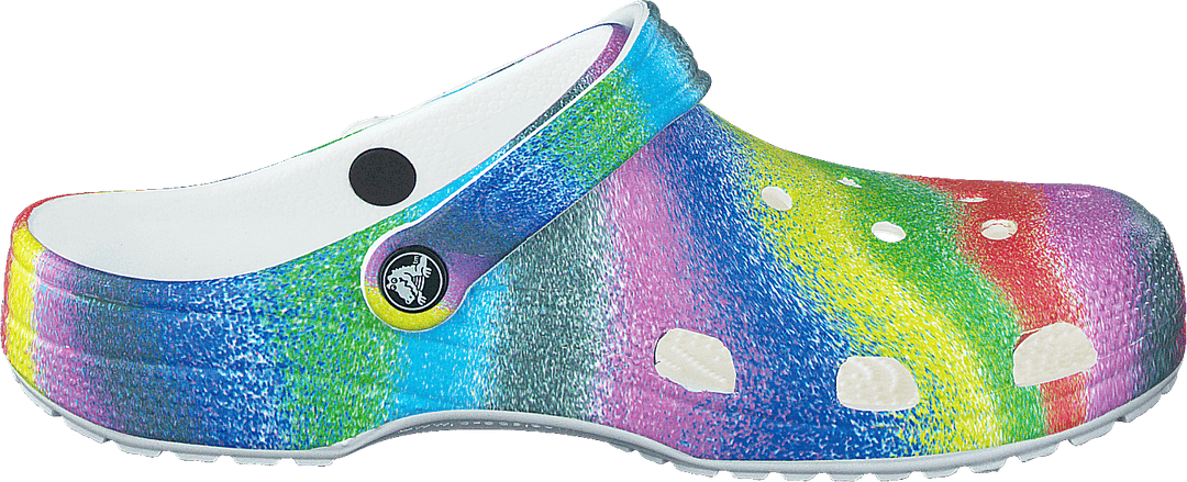 Classic Spray Dye Clog White/multi