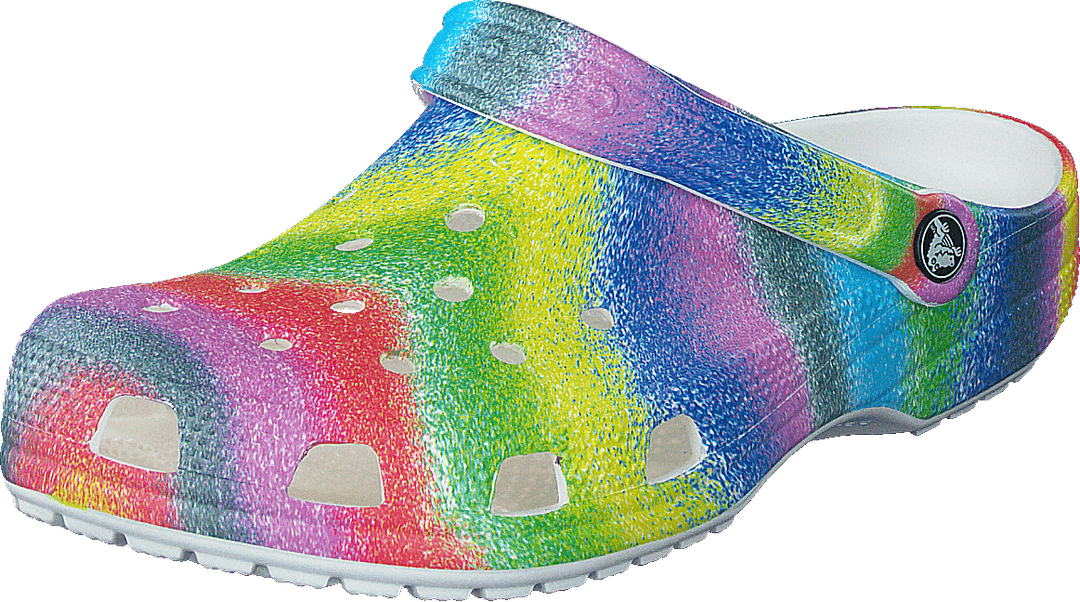 Classic Spray Dye Clog White/multi