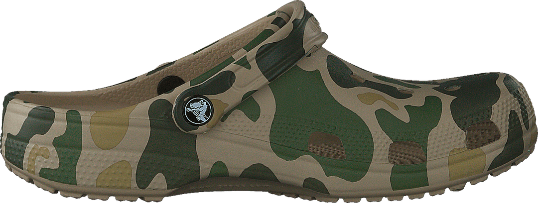 Classic Camo Clog s potiskem Chai / Tan