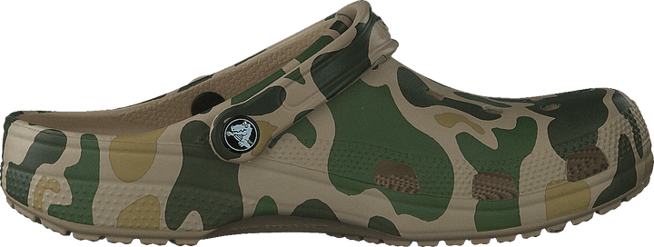 Classic Camo Clog s potiskem Chai / Tan