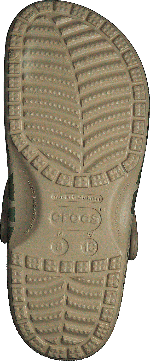 Classic Camo Clog s potiskem Chai / Tan