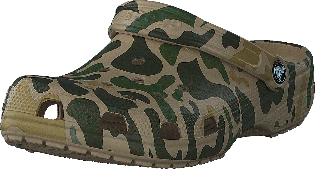 Classic Camo Clog s potiskem Chai / Tan