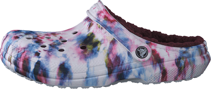 Classic Lined Tie Dye Clog Garnet/multi