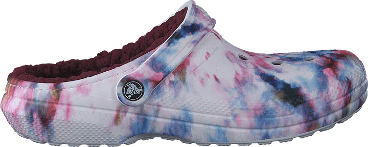 Classic Lined Tie Dye Clog Garnet/multi