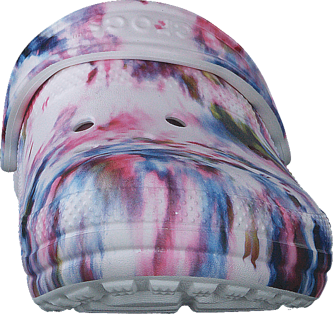 Classic Lined Tie Dye Clog Garnet/multi