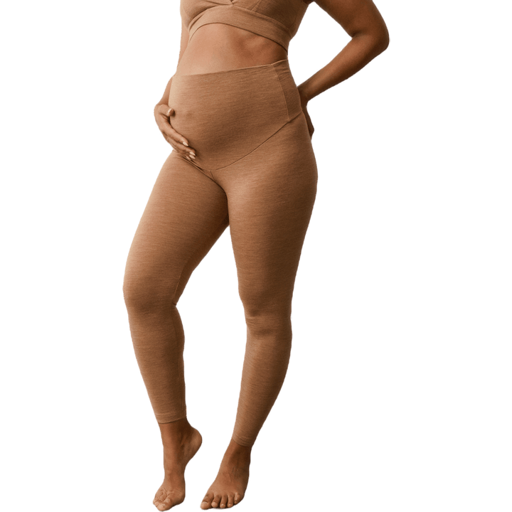 Oono Wool Leggings Brown Melange