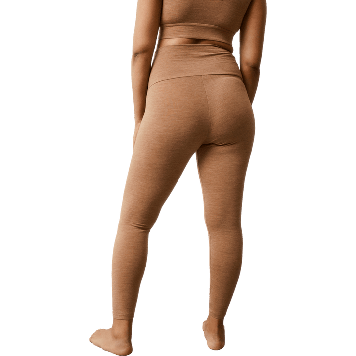 Oono Wool Leggings Brown Melange