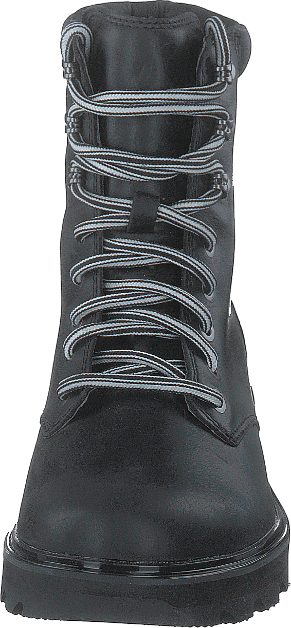 Lennox Lace Stkd Wp Black, Sea Salt