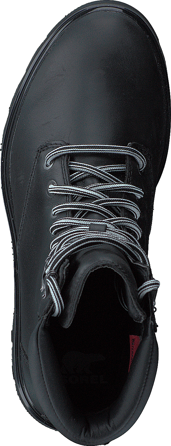 Lennox Lace Stkd Wp Black, Sea Salt