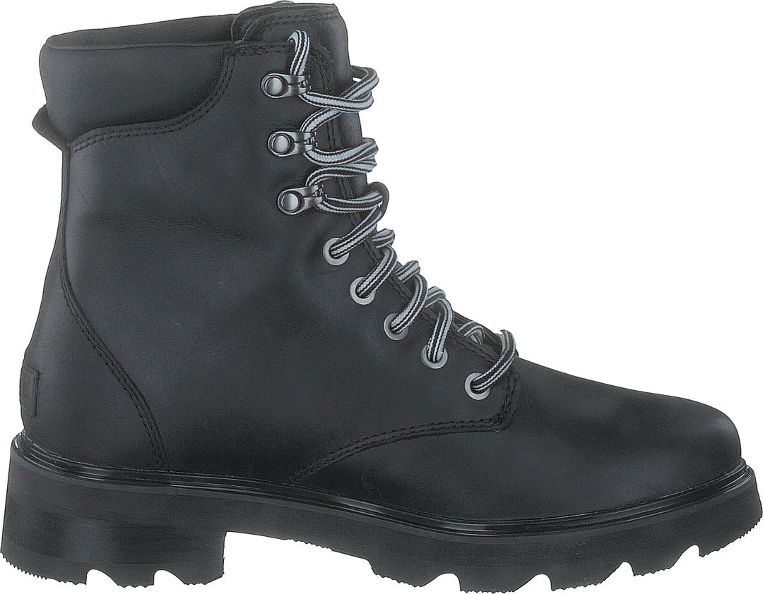 Lennox Lace Stkd Wp Black, Sea Salt
