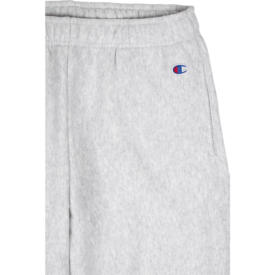 Pantalon à poignets élastiques gris chiné clair