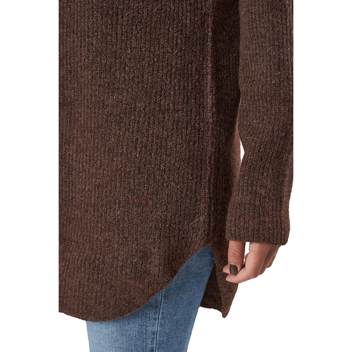 Ellen Ls Langer Chicorée-Strick Kaffee