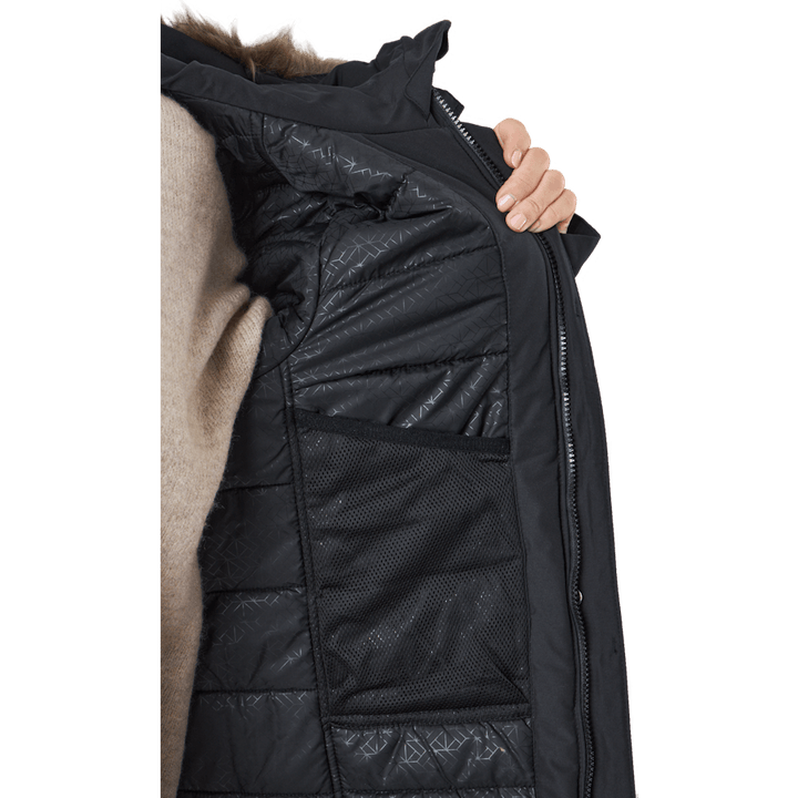 Erika Wns Parka 3 Schwarz