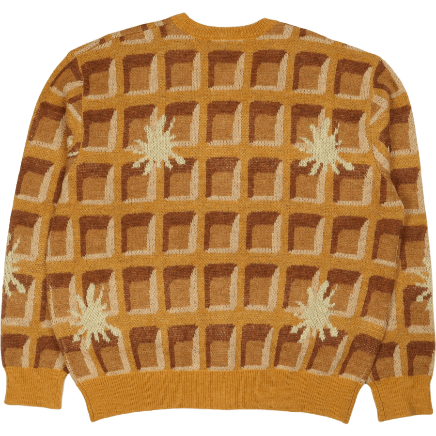 Waffle Cardigan Waffle Print