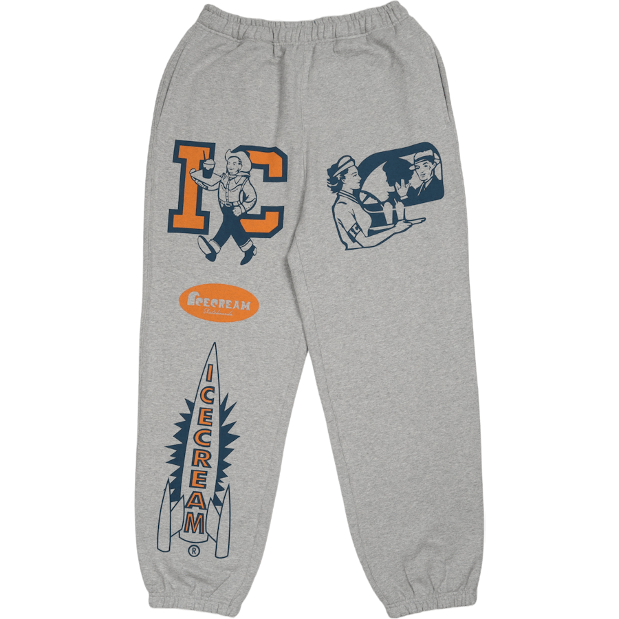 Multi Logo Sweatpant Heather Grey
