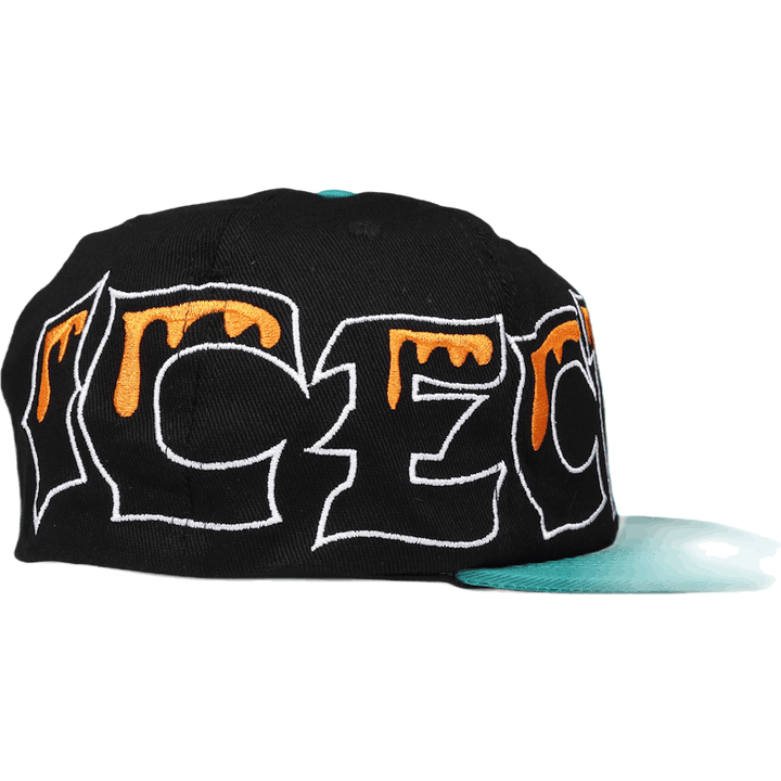 Team Eu 6 Panel Flat Peak Cap Black