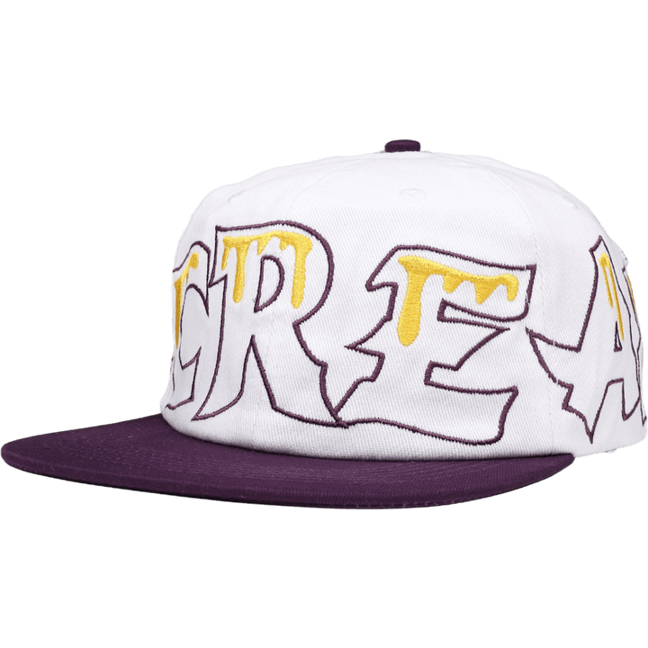 Team Eu 6 Panel Flat Peak Cap White