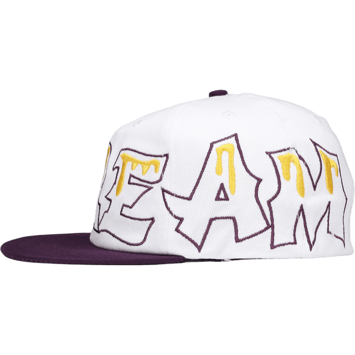 Team Eu 6 Panel Flat Peak Cap White