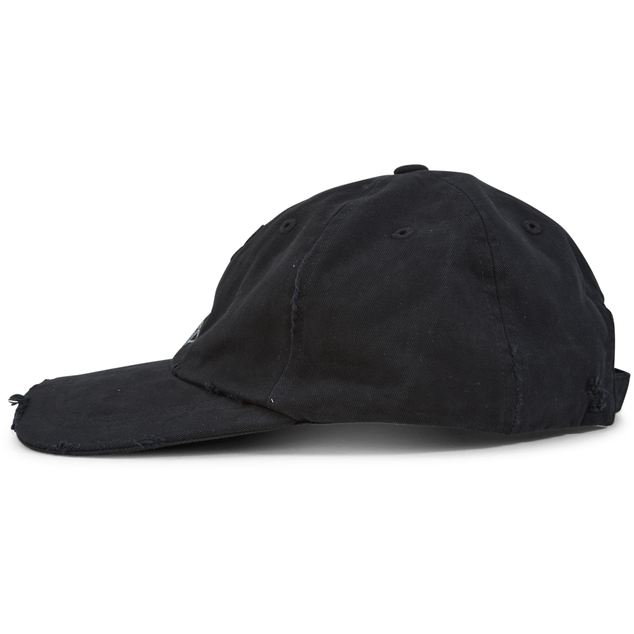 Hk Diamond Embroide Nero Distressed
