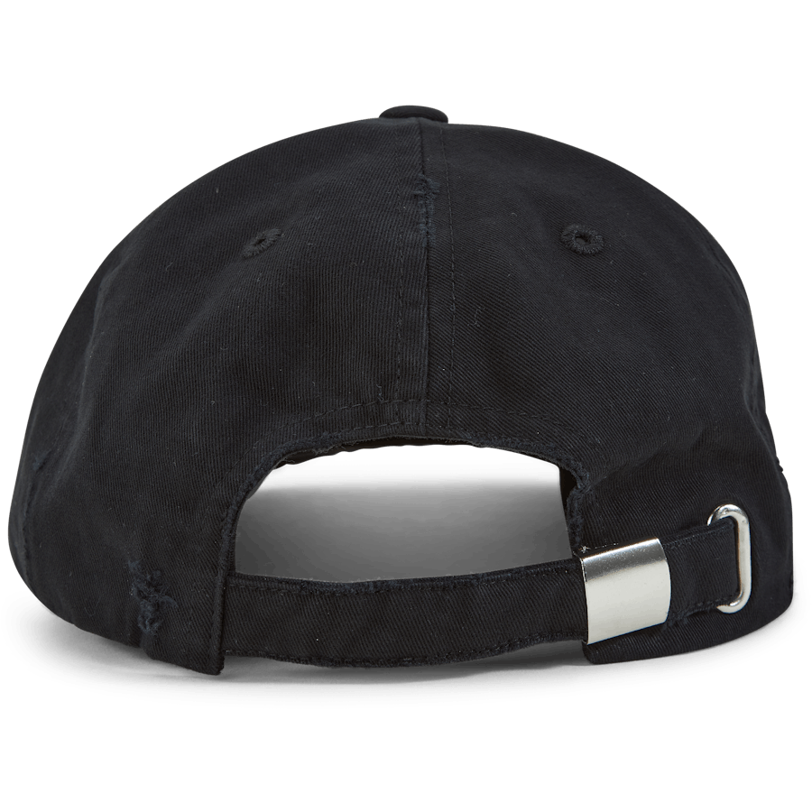 Hk Diamond Embroide Nero Distressed