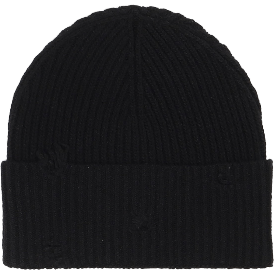 Distressed Beanie Schwarz