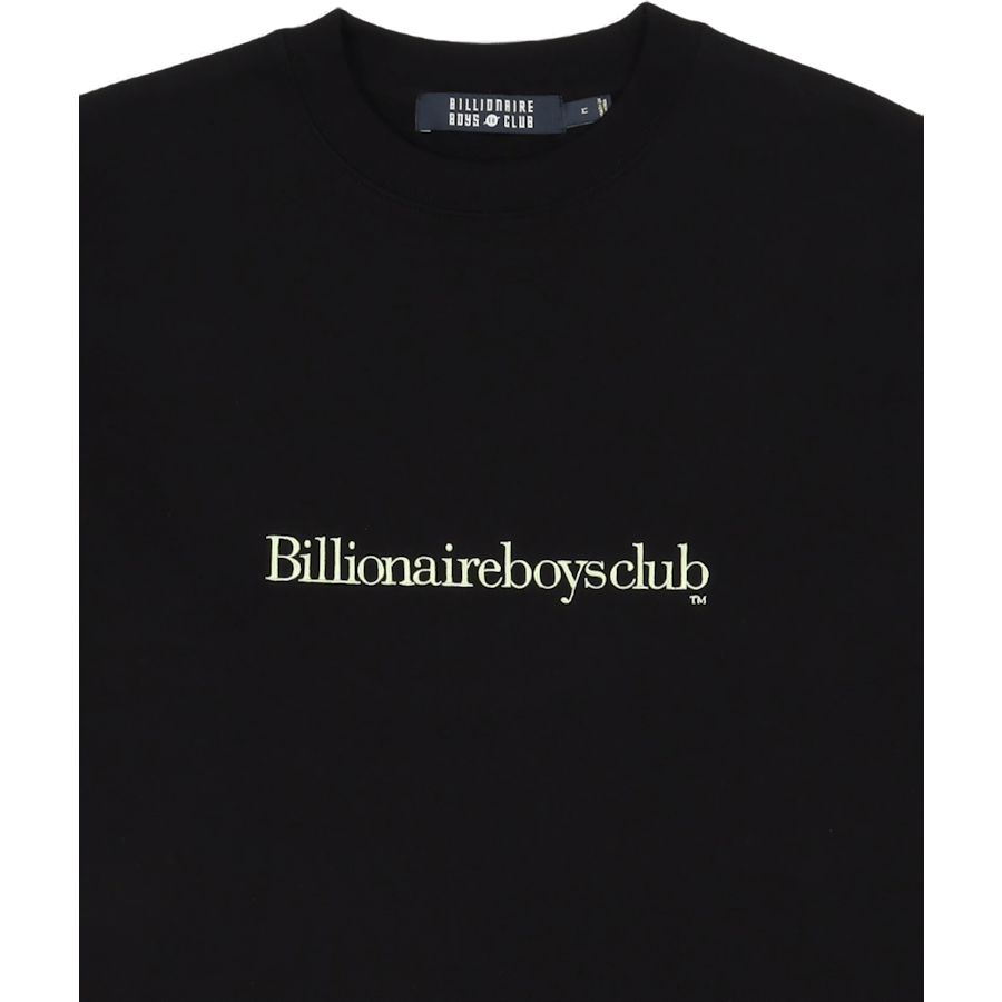 Serif Logo Crewneck Black