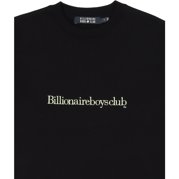 Serif Logo Crewneck Black