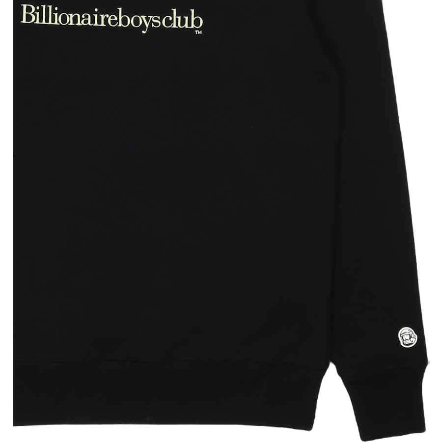 Serif Logo Crewneck Black