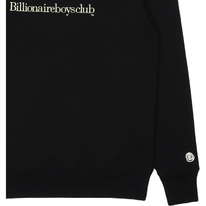 Serif Logo Crewneck Black