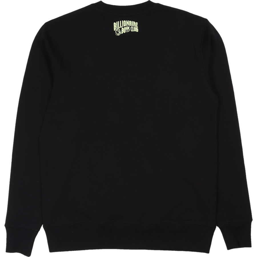 Serif Logo Crewneck Black