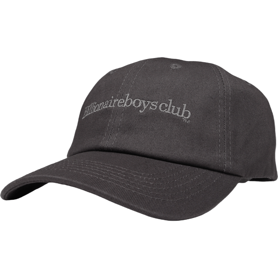 Serif Logo Curved Visor Cap Black