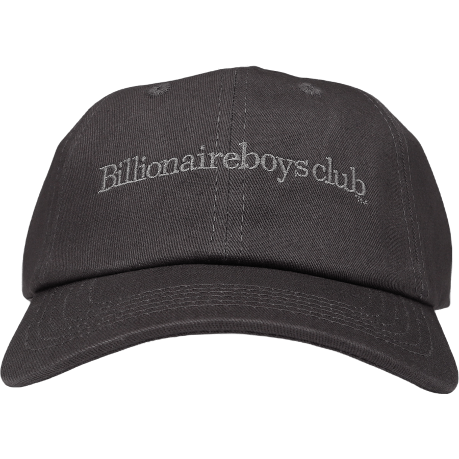 Serif Logo Curved Visor Cap Black